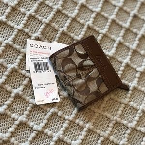 NWT Coach Soho Pleated Signature Mini Wallet